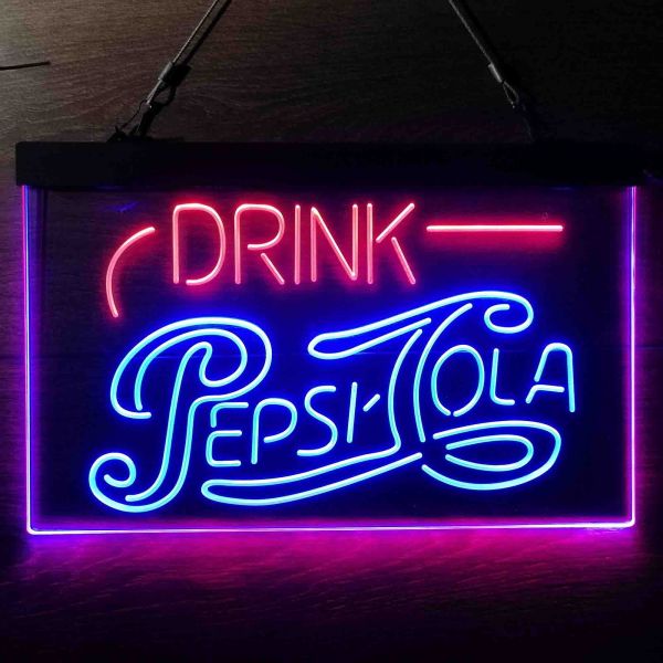 Pepsi Drink Pepsi Dual LED Neon Light Sign